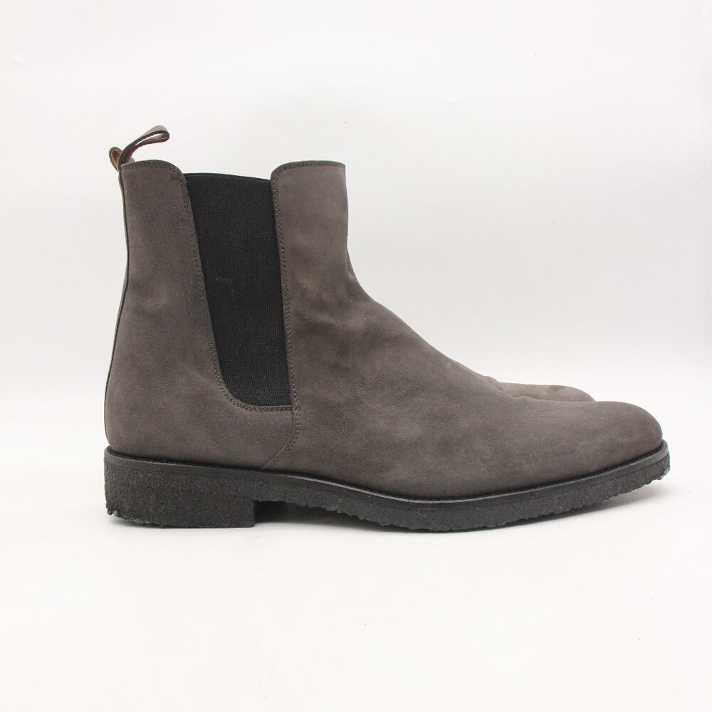Oro Los Angeles Chelsea Boots Men's Size 12 Gray Suede  Alicante Crepe Soles